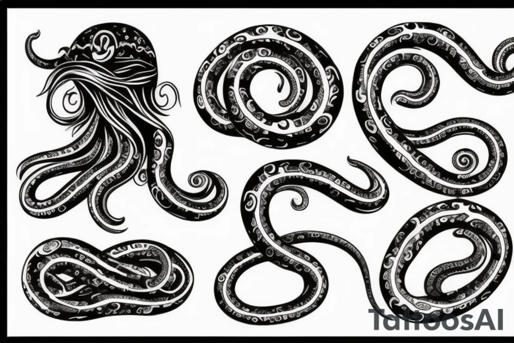 Tentacle on hand tattoo idea