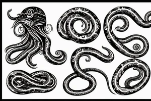 Tentacle on hand tattoo idea
