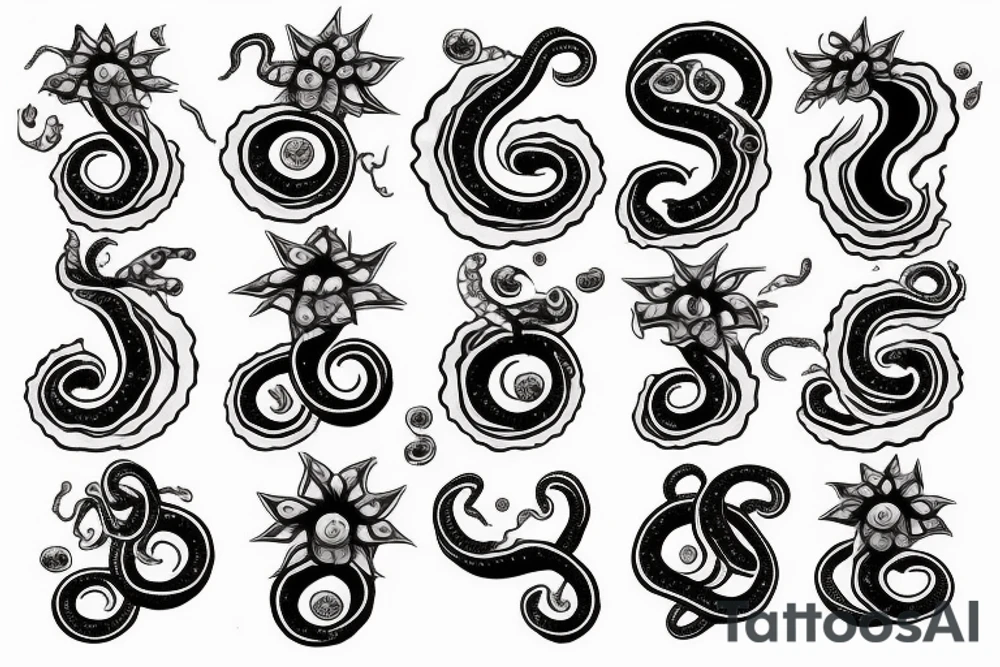 Tentacle on hand tattoo idea