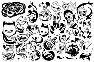 Line mistic tattoo idea