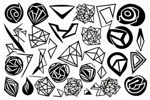 Line mistic tattoo idea