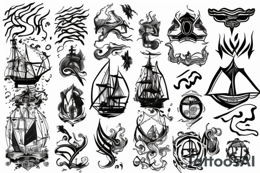 Line, the fleet of fog, sigil tattoo idea