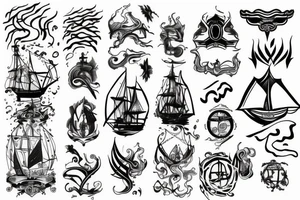 Line, the fleet of fog, sigil tattoo idea