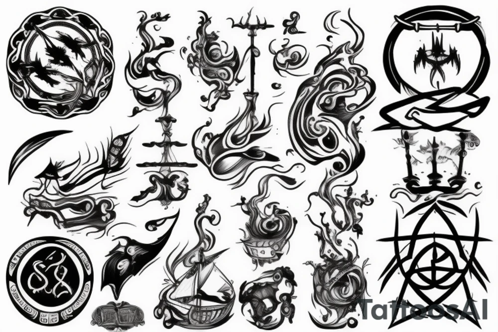 Line, the fleet of fog, sigil tattoo idea