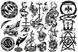 Line, the fleet of fog, sigil tattoo idea