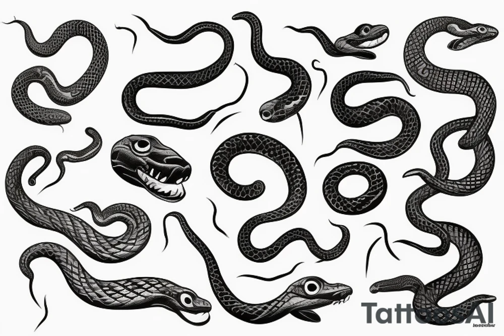 Snakes tattoo idea