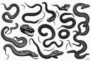 Snakes tattoo idea