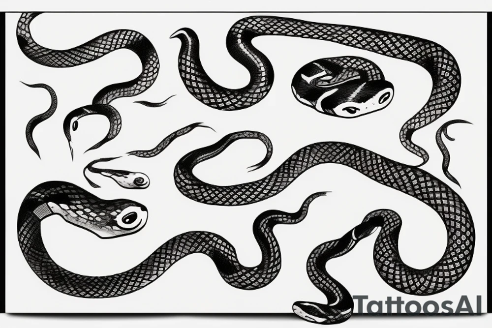 Snakes tattoo idea
