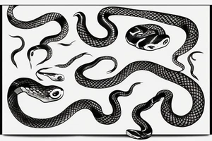 Snakes tattoo idea