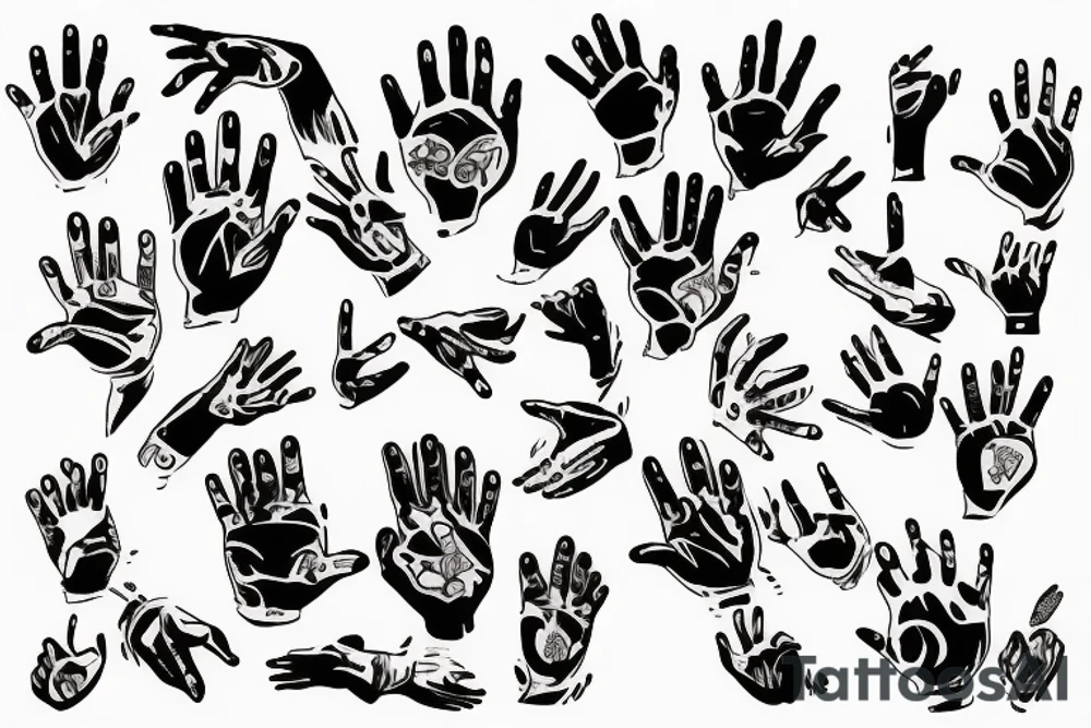 Hands tattoo idea