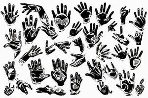 Hands tattoo idea