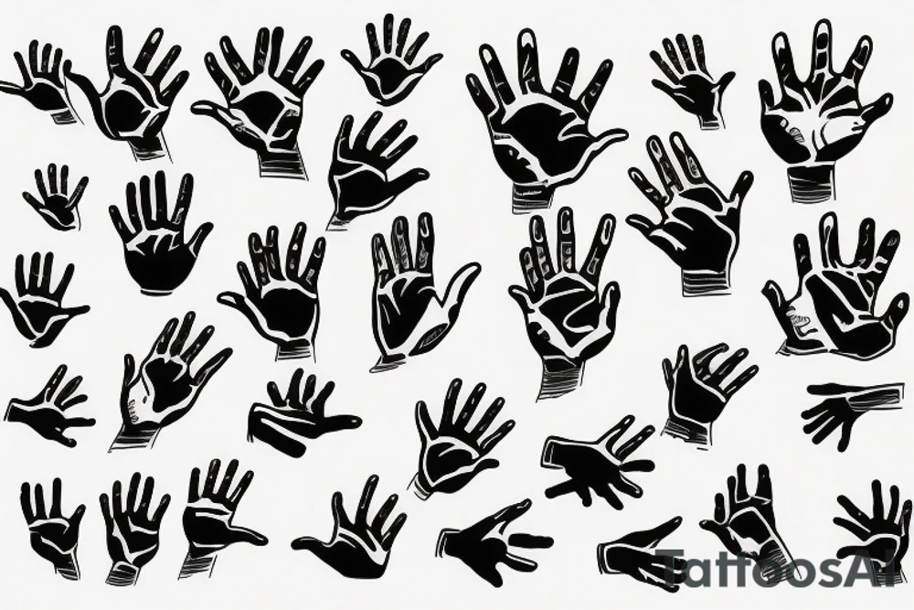 Hands tattoo idea