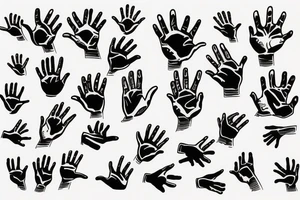 Hands tattoo idea