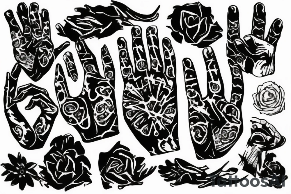 Hands tattoo idea