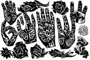 Hands tattoo idea