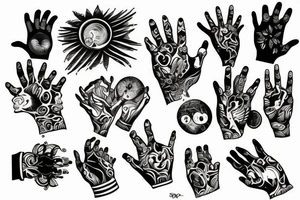 Hands tattoo idea