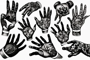 Hands tattoo idea