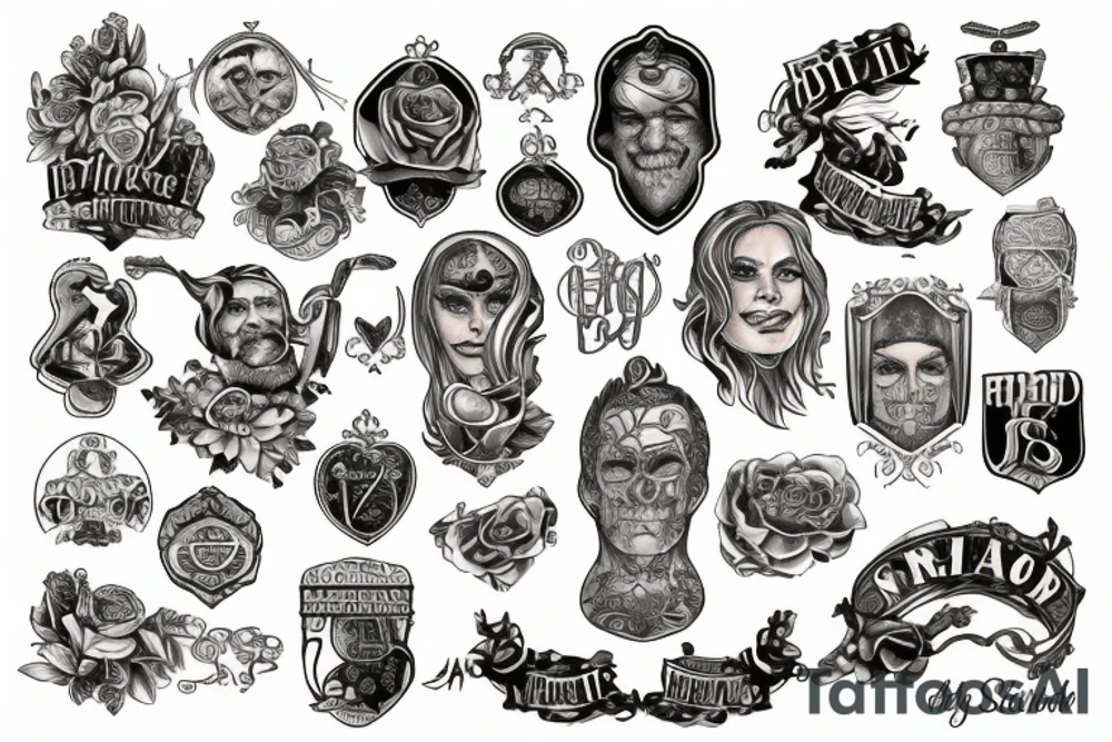American Scottish and Irish heritage tattoo idea