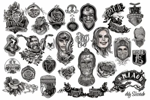 American Scottish and Irish heritage tattoo idea