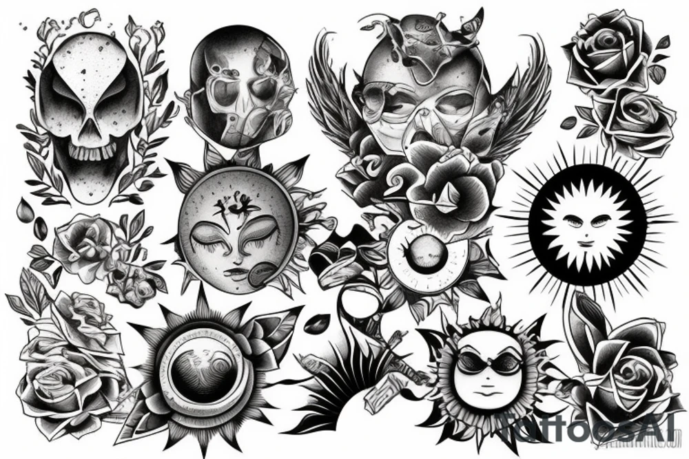 sun rising on a new day tattoo idea