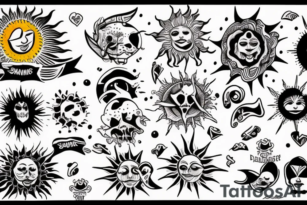 sun rising on a new day tattoo idea
