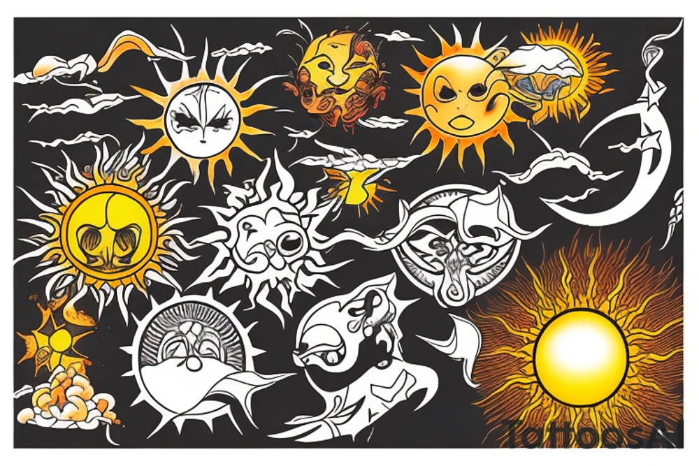 sun rising on a new day tattoo idea