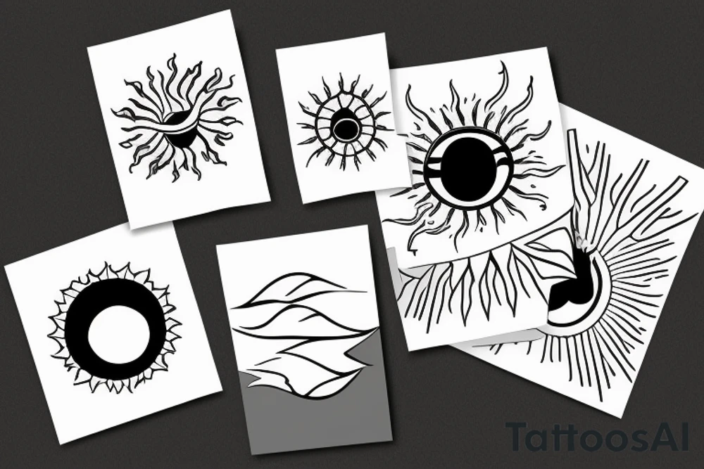 sun rising on a new day tattoo idea