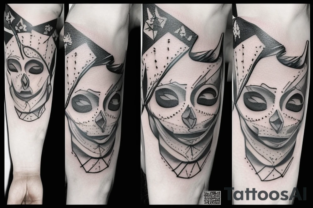 soldat mit schutzmaske tattoo idea