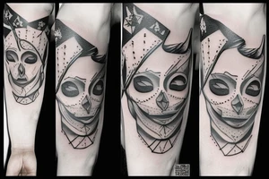 soldat mit schutzmaske tattoo idea