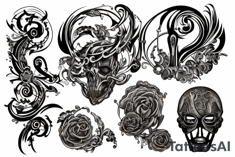 hamilton musical logo tattoo idea