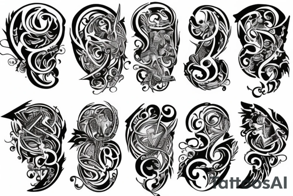 hamilton musical logo tattoo idea