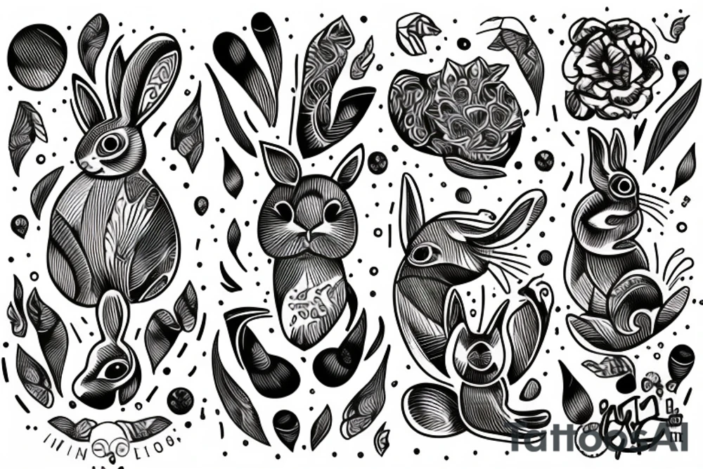 Rabbit tattoo idea