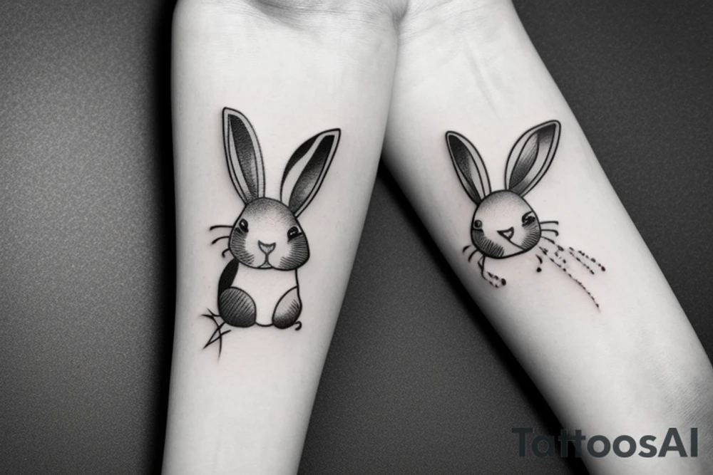 Rabbit tattoo idea