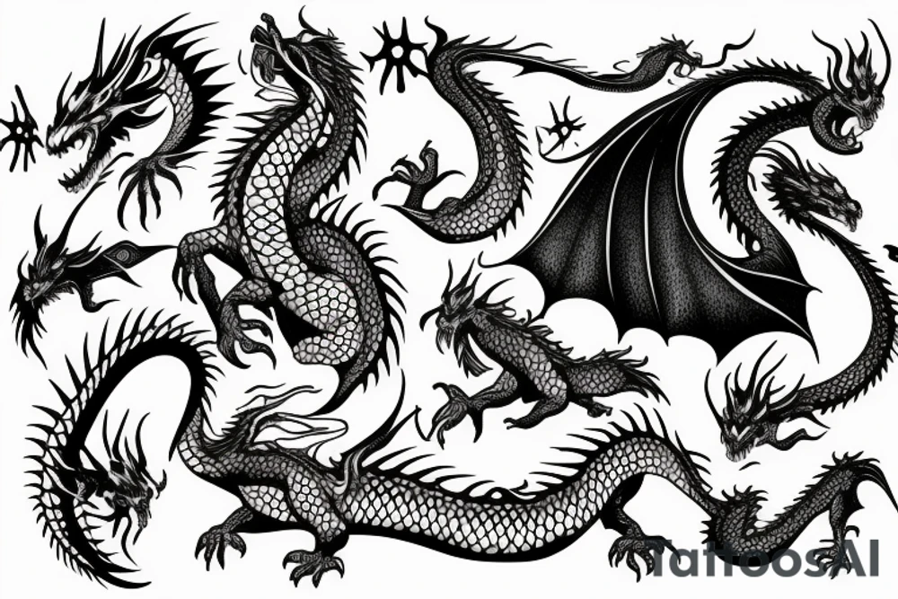 Dragon tattoo idea