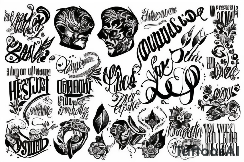 a serious and beautiful quote tattoo idea