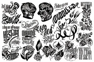 a serious and beautiful quote tattoo idea