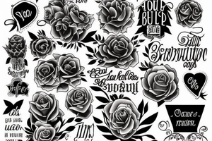 a serious and beautiful quote tattoo idea