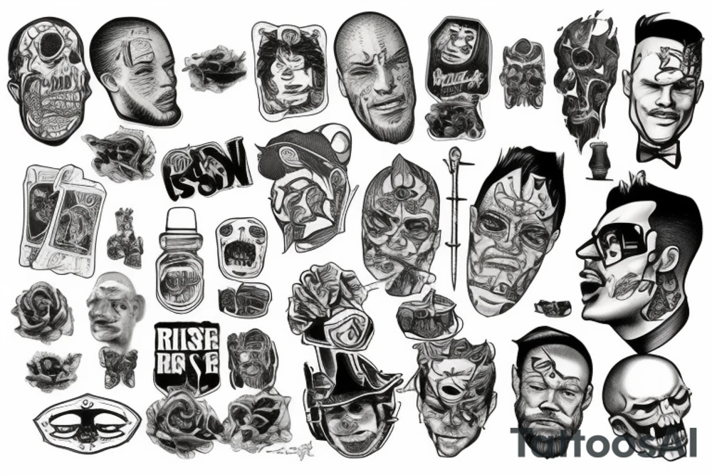 a man about to rise up tattoo idea