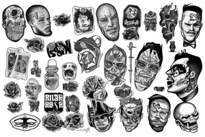 a man about to rise up tattoo idea