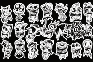 monster happy tattoo idea