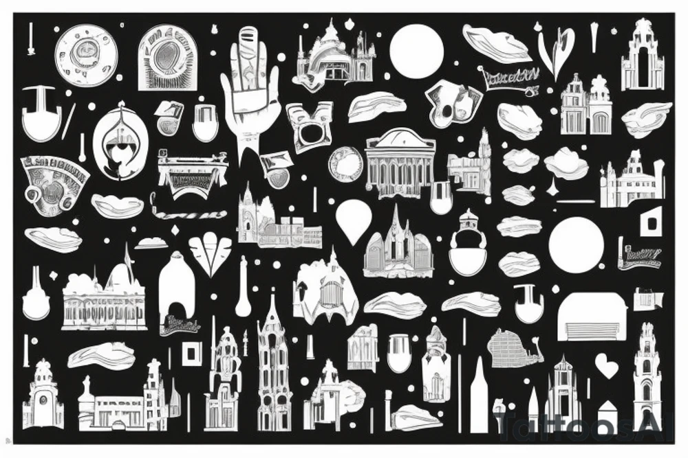 Brussels skyline tattoo idea