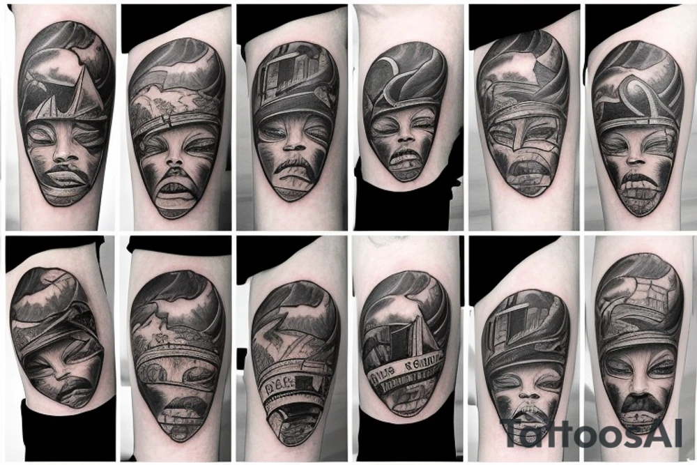 Brussels skyline tattoo idea