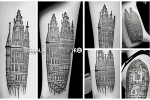 Brussels skyline tattoo idea