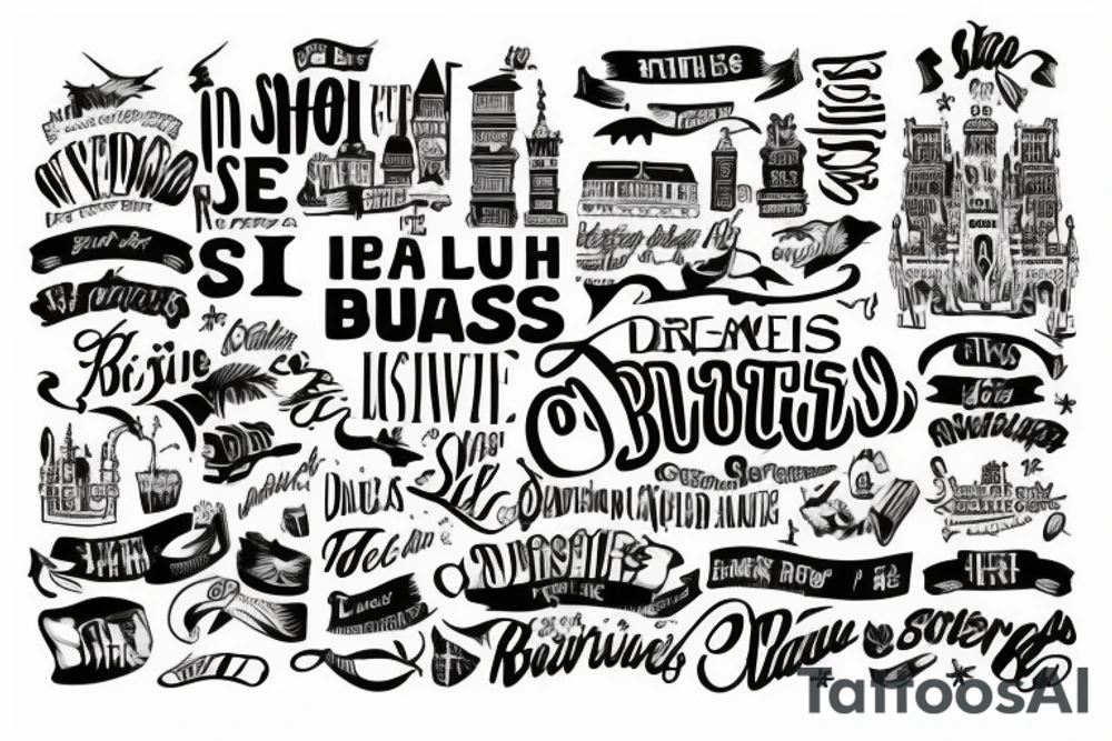 Brussels skyline tattoo idea