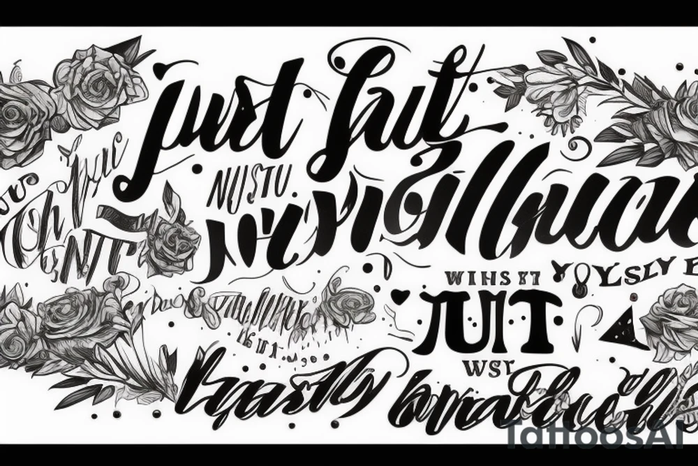 Just you wait tattoo idea