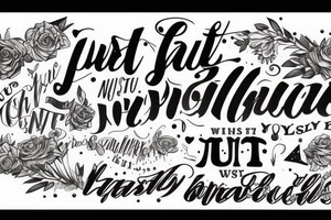 Just you wait tattoo idea
