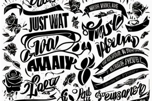 Just you wait tattoo idea