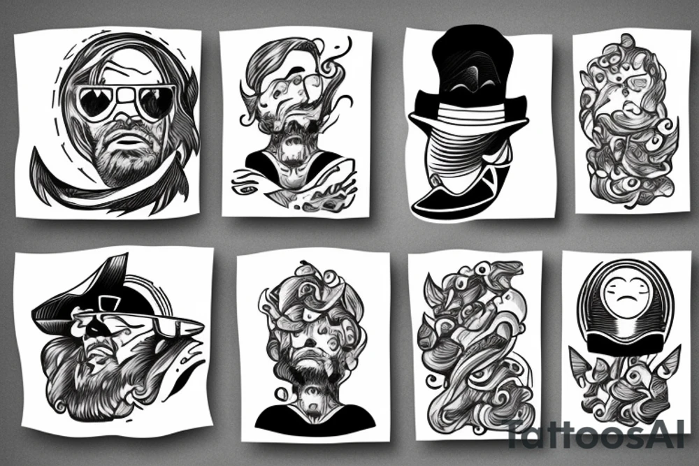 a man sitting on the edge of a mountaintop watching the sun rise tattoo idea