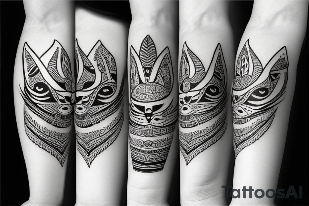 Black cat with blue hat tattoo idea