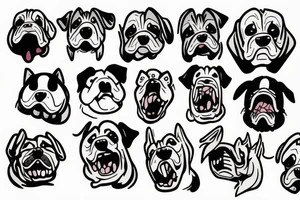 Angry dog tattoo idea